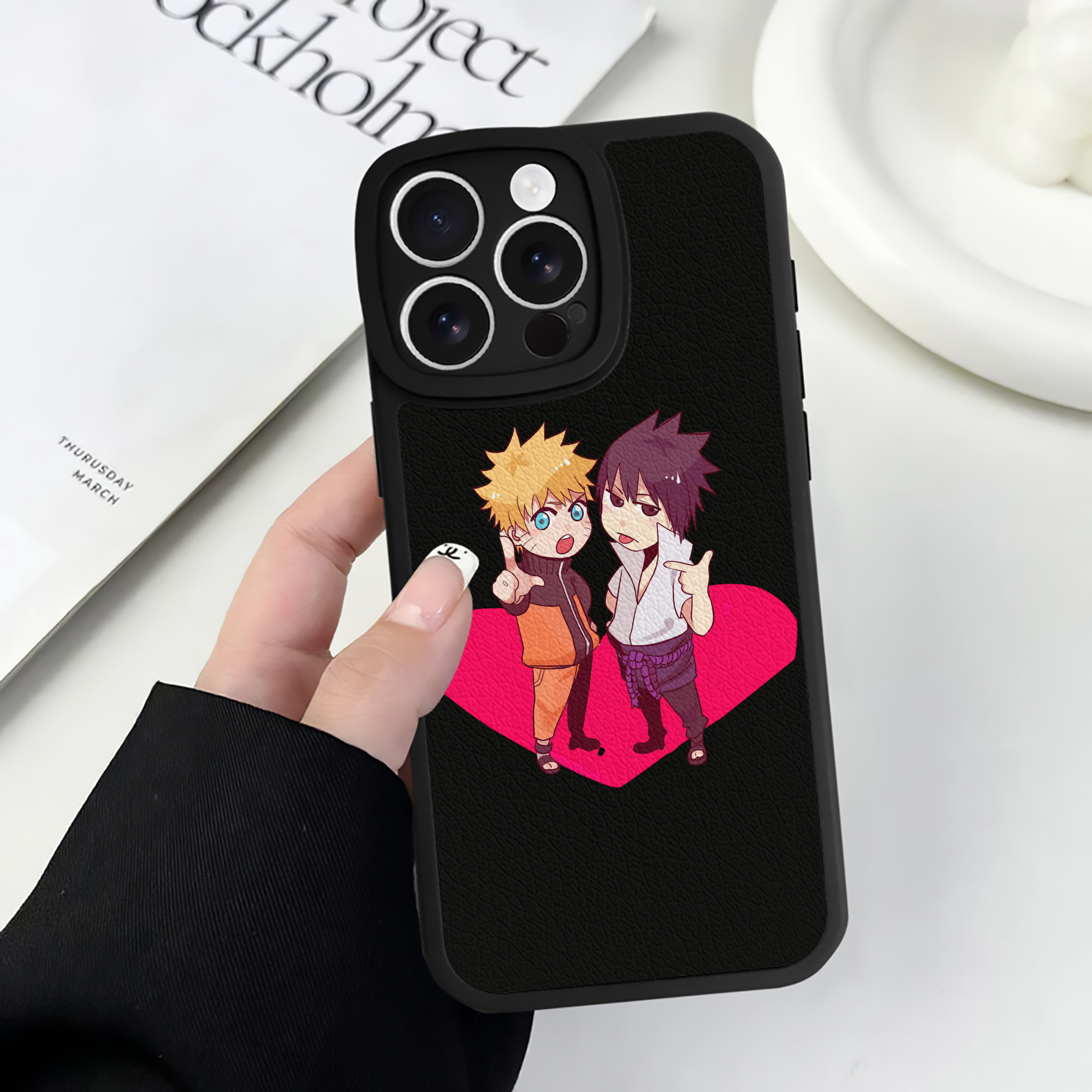 （画像用） NARUTO -ナルト- うずまき ナルト Uzumaki Naruto 【iPhone 16シリーズ対応】シリコンスマホケース（レザー調） 材質：シリコン